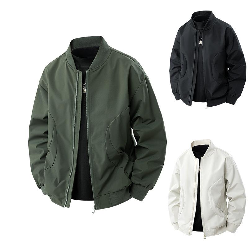 Men's Bomber Jacket Coats Lightweight Windbreaker Spring Streetwear Fall Casual Jackets for Men Outdoor Mens Coats
