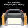 Solar Rechargeable Flashlight,Dual Light Work Lamp,Handheld Torch,Power Bank,Outdoor,Emergency Light,Fishing,Inspection Light