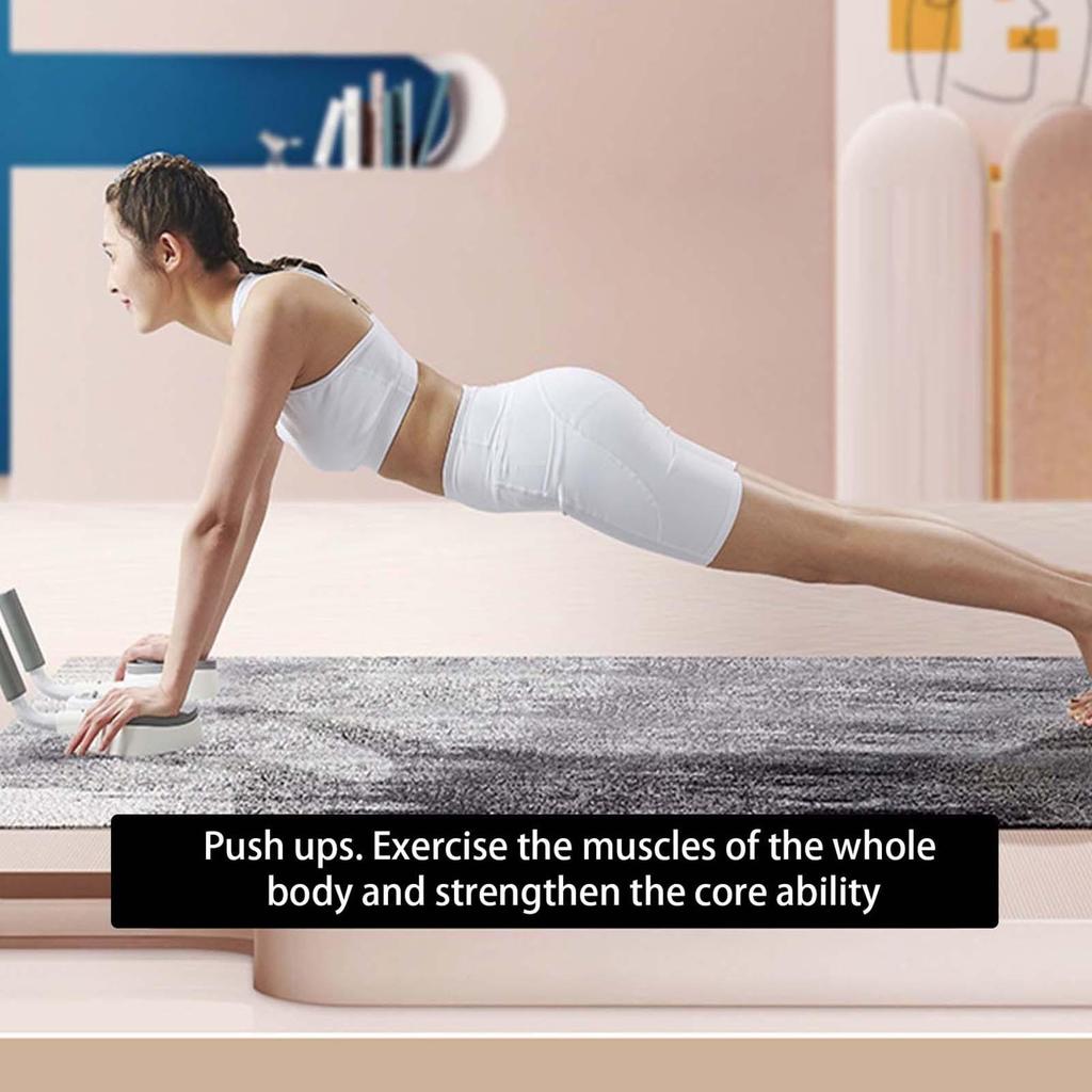 Fitness Plank Support Trainer Multi-Function Flat Support Exercise With Timer Push-up Bar Aids Portable Abdominal Core Exerciser