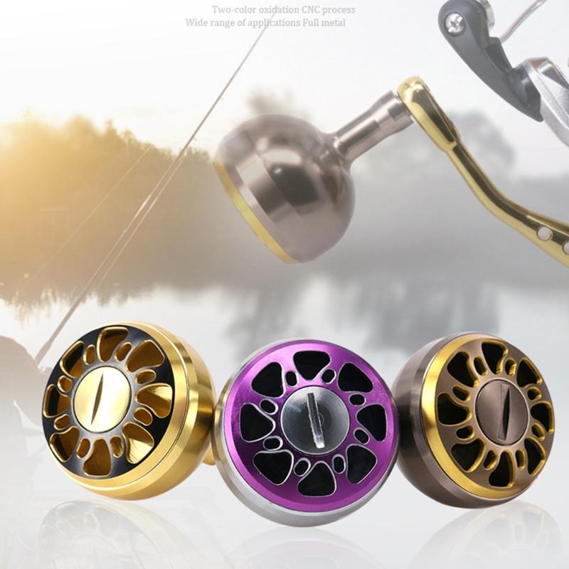 Full Metal Fishing Handle Knob Baits Casting Reels Handle Replacement Knob Fishing Accessory for Saltwater Freshwater