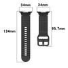 For Samsung Galaxy Watch Ultra 2 49mm/Watch Ultra 47mm Watch Band Wave Pattern Stitched Design Silicone Wrist Strap