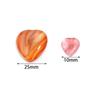 5pcs/lot 10mm 25mm Natural Stone Cabochon Agate Tiger Eye Opal Heart Shape Cabochon Beads For DIY Charms Ring Necklace Accessory