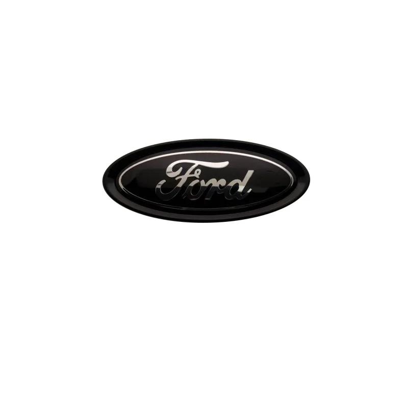 9.5cm 2Pins Auto Front Hood Emblem Rear Trunk Badge Decal Sticker For Ford Focus Mk2 Mk3 Fiesta Mk7 Ranger Mondeo Mk4 S-MAX Kuga