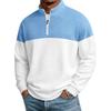 Men Half Zip Stand Collar Sweatshirt Long Sleeve Casual Loose Pullover Tops Autumn Winter Fashion Male Daily Comfortable Streetwear Sweatshirts