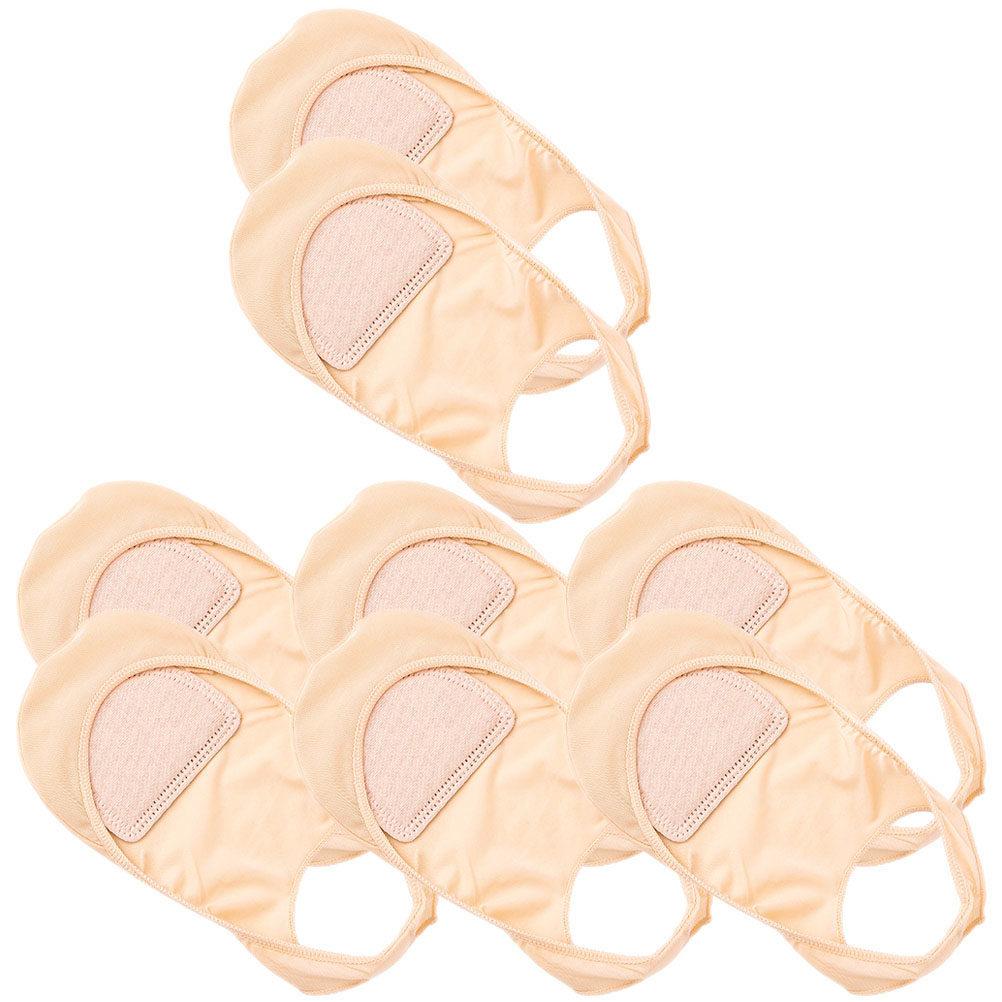 6 Paar Unsichtbare Halbsocken Zart Schmutzabweisend Farbdesign Bequem Vorfuß Fersen Riemchensocken für Damen Hoher Absatz Nein
