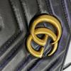 [Pre-Owned] Gucci GG Marmont Small Matelassé Shoulder Bag 'Black' - Good #14GGZK2