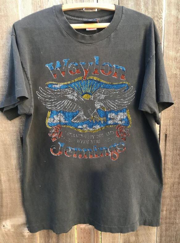 Waylon Jennings Dreaming My Dreams With You Charcoal Unisex Shirt WA0251 S