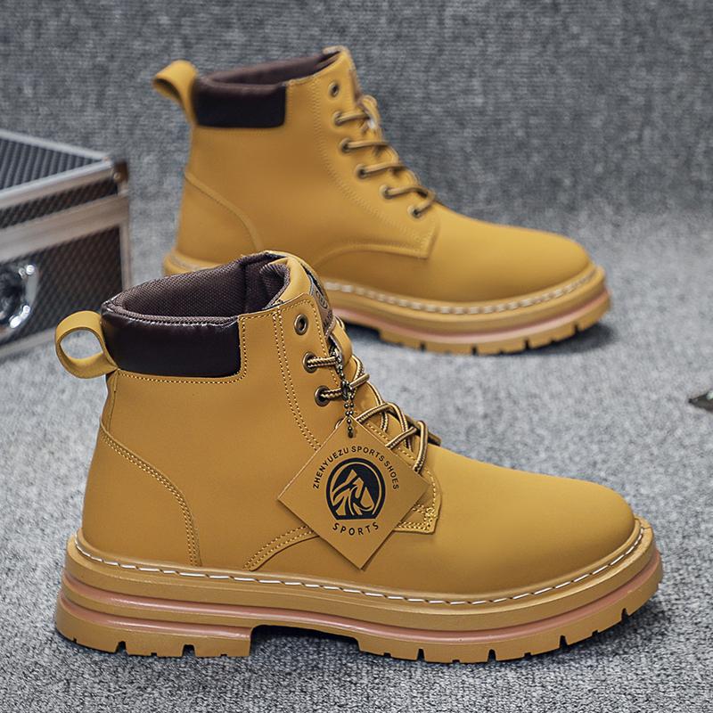 Men's High Top Boots Are Fashionable and Versatile Easy To Match with Men's Camping Shoes and Men's Outdoor Travel Shoes