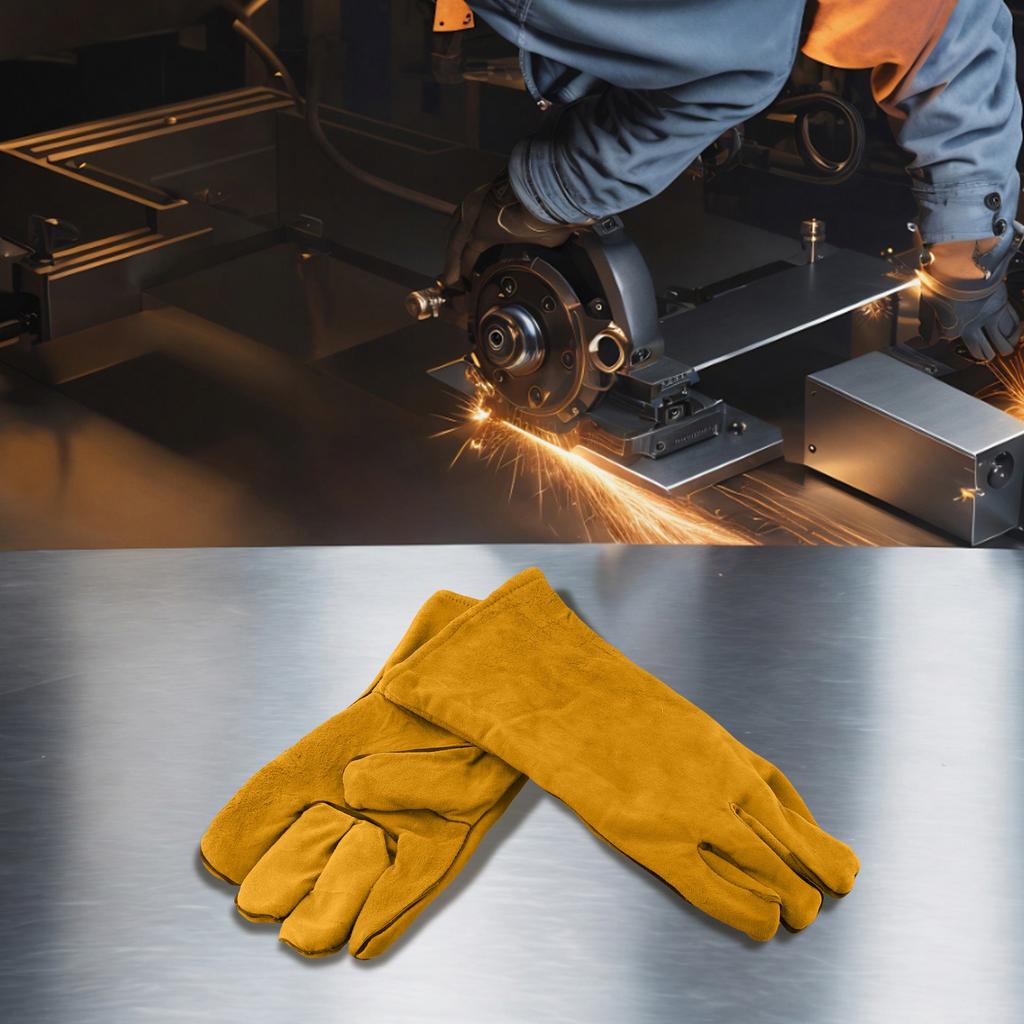 Welding Work Gloves Flame Resistance Metal Welding Protector