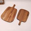 Wood Cutting Board Charcuterie Board Dual-Sided Cheese Board for Kitchen Camping Food Serving Tray with Handle