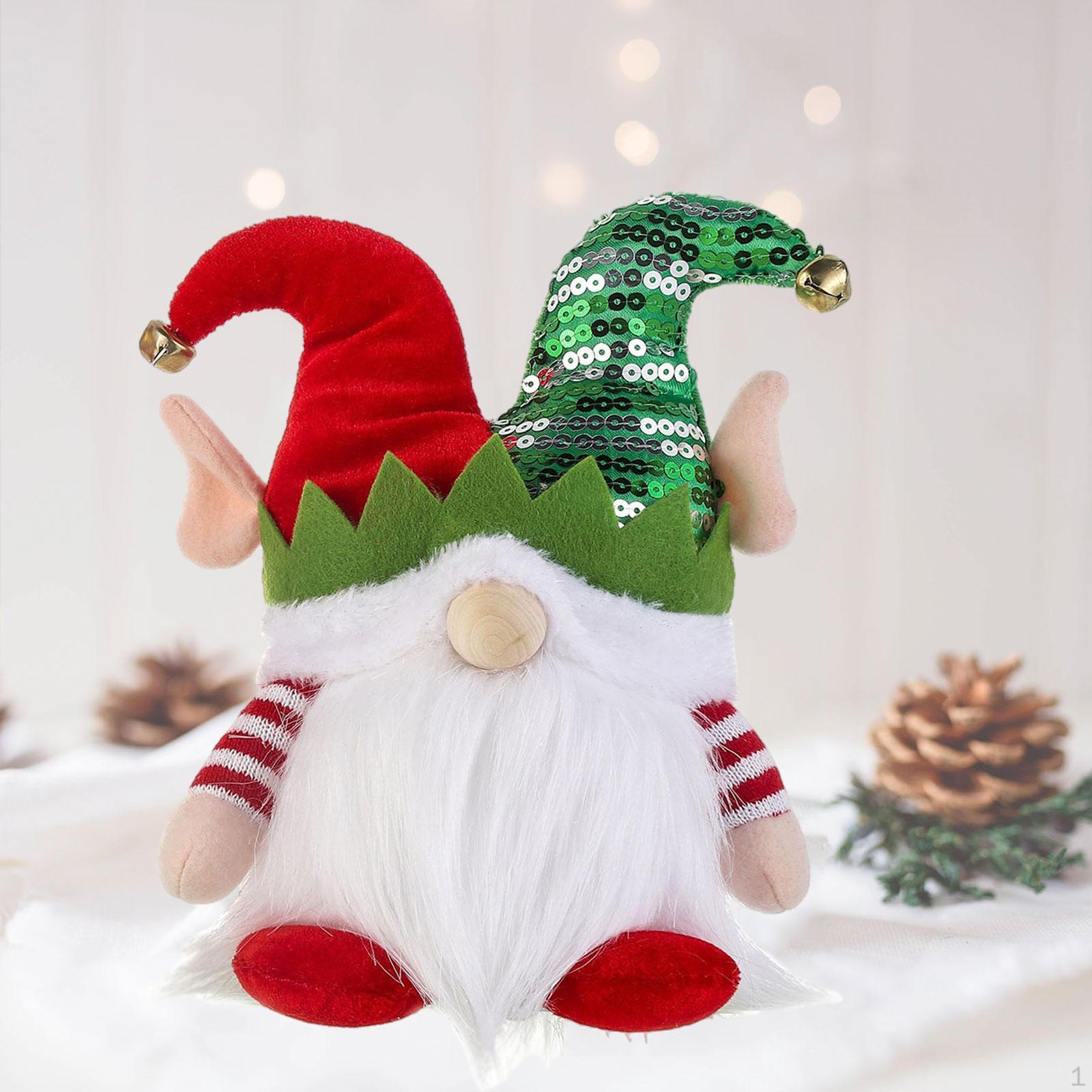 

Гном Рождественская Безликая кукла Эльф Гном Статуэтка Украшения Для Вечеринки Светящиеся Украшения Для Дома для Red Feet