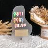 Maniküre Ausstellungsständer Karte Leicht zu färbende Ausstellungsablage Gemischte Farbpalette Nailart Ausstellungsständer Acrylfarbplatte