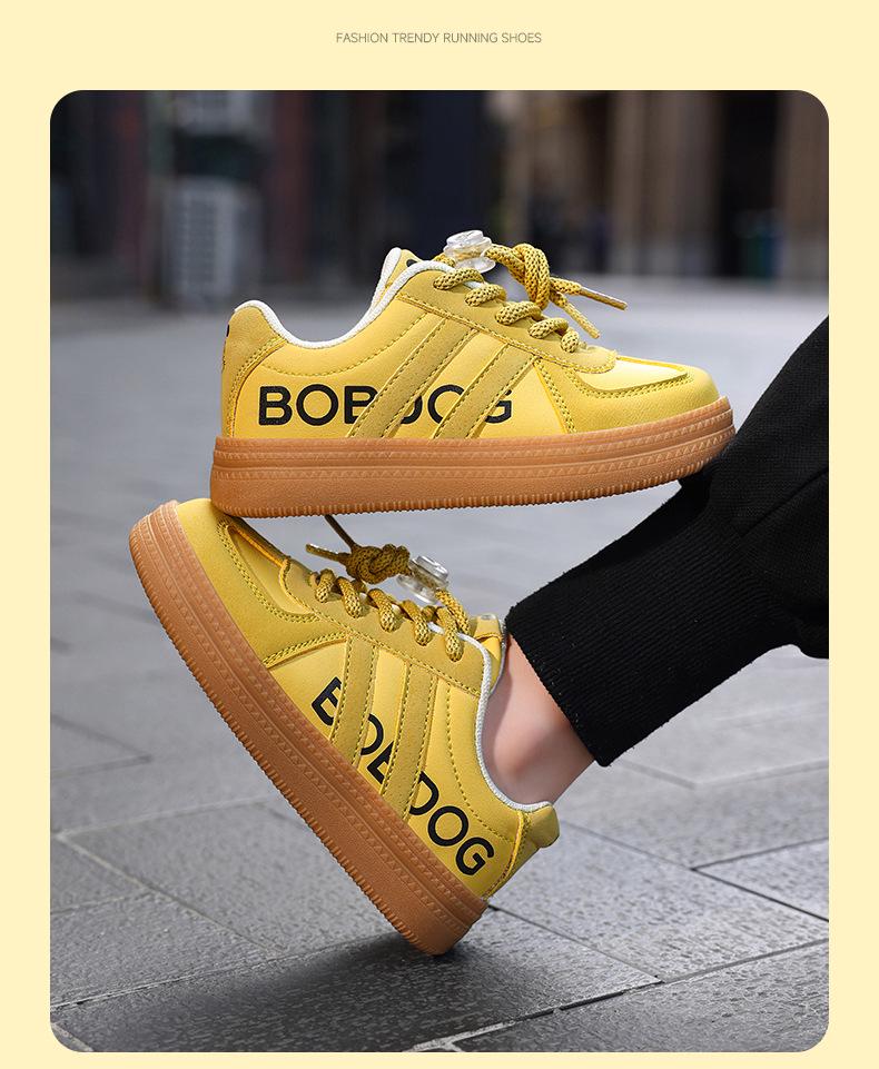 Babudou Kinder Wasserdichte Sneaker - Herbst 2025 Leder Freizeitschuhe für Jungen und Mädchen