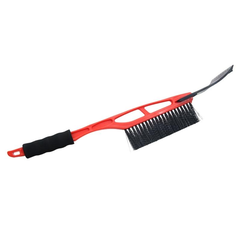 ABS Plastic Snow Scraper And Broom With Cold Resistant PVC Brush Ice Remover For Vehicle Windshield Anti Freeze Design