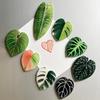 Fridge Magnet Stickers Simulate Leaves Shape Message Memo Paper Fixed For Home Office Work Education Supplies