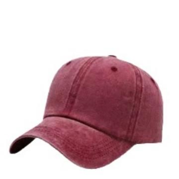 Pure cotton washed light board baseball cap men and women white with solid color old soft top American simple cap