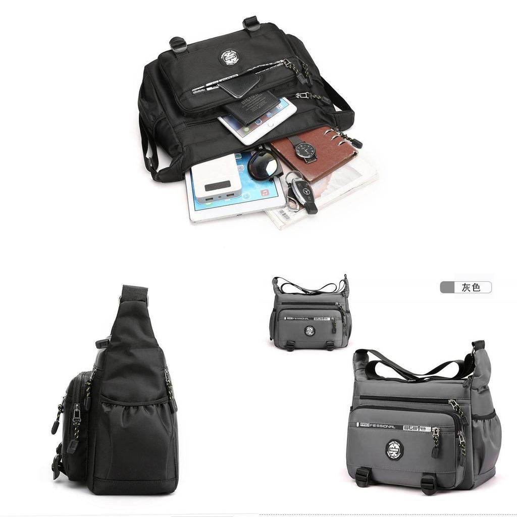 Oxford Cloth Mens Business Messenger Bag With Lock Buckle For Commuting And Travel