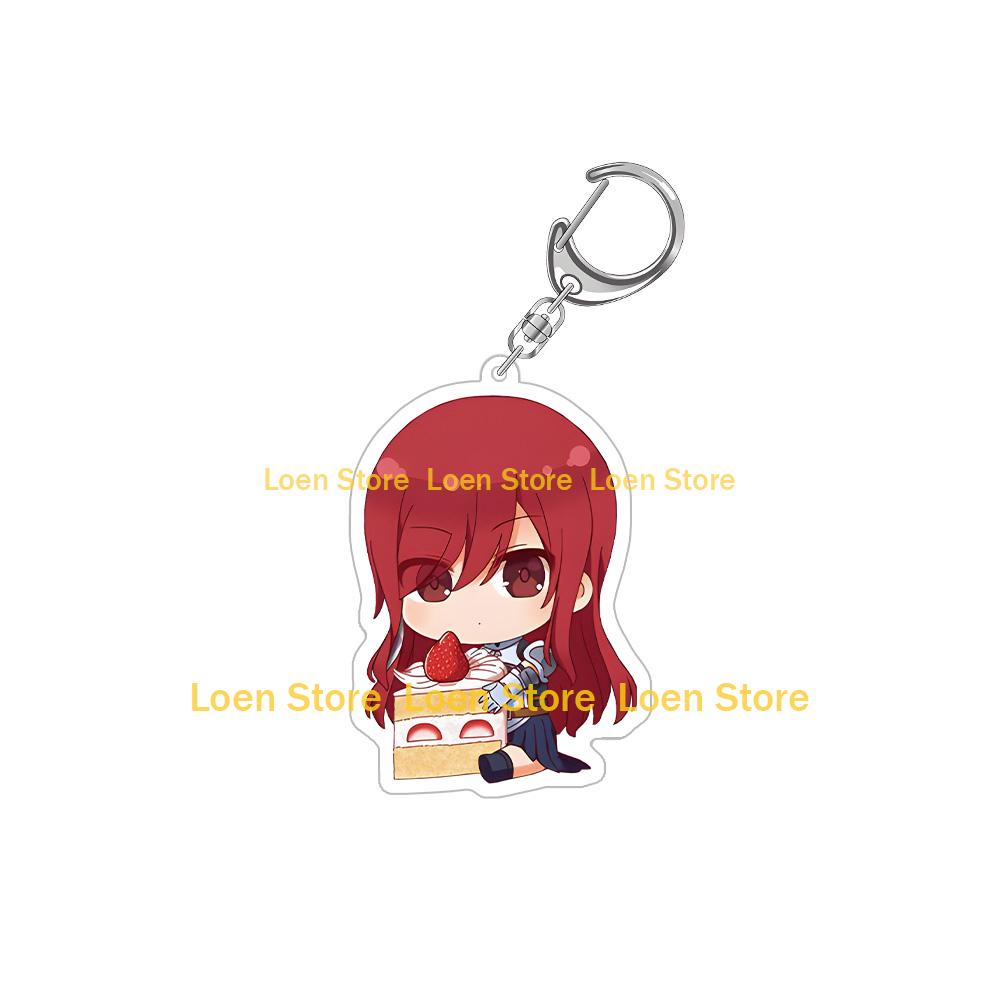 

Fairy Tail Natsu Dragneel Happy Lucy Heartfilia Carla Erza Scarlet Gajeel Redfox Wendy Marvell Chibi Anime Acrylic keychain gift 6CM Acrylic keychain