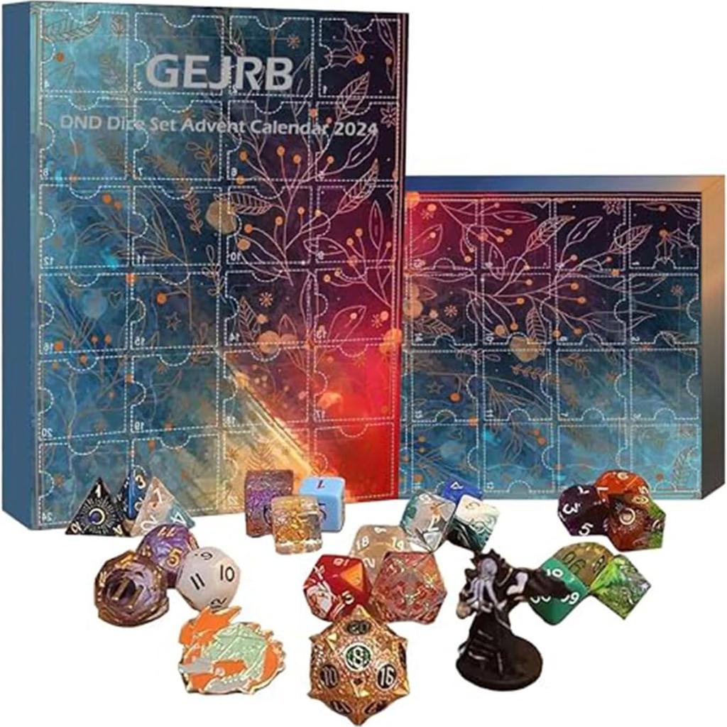 Dungeons Dragons Würfel Adventskalender 2025 24 Tage Countdown bis Weihnachten Set
