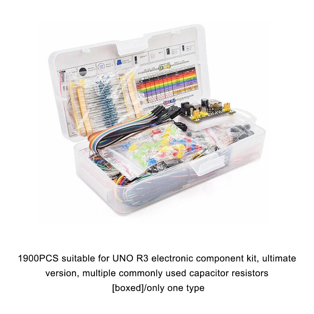 DIY Project Starter Kit For Arduino UNO R3 Kit Electronic DIY Kit Electronic Component Set With Box 830 Tie-points Breadboard