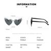 Trendy Oversized Pearl Sun Glasses for Women Unisex Large Heart Shape Eyewear Goggles Female Luxury UV400 Outdoor Sun Glasses