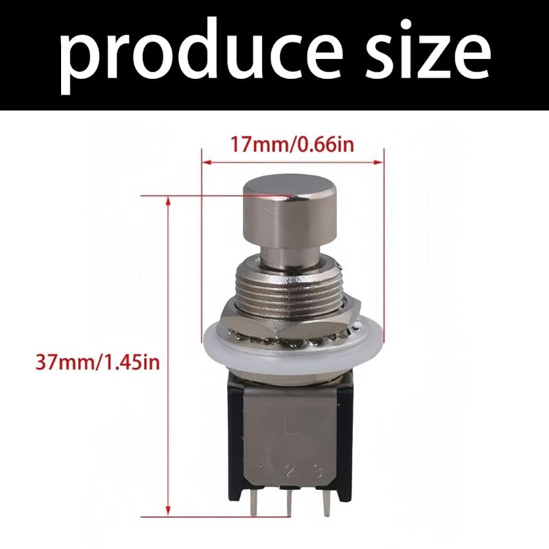 6 Pin Momentary Stomps Fußschalter E-Gitarre Not-Aus-Knopf Gitarren-Effektgerät Fußschalter Langlebig