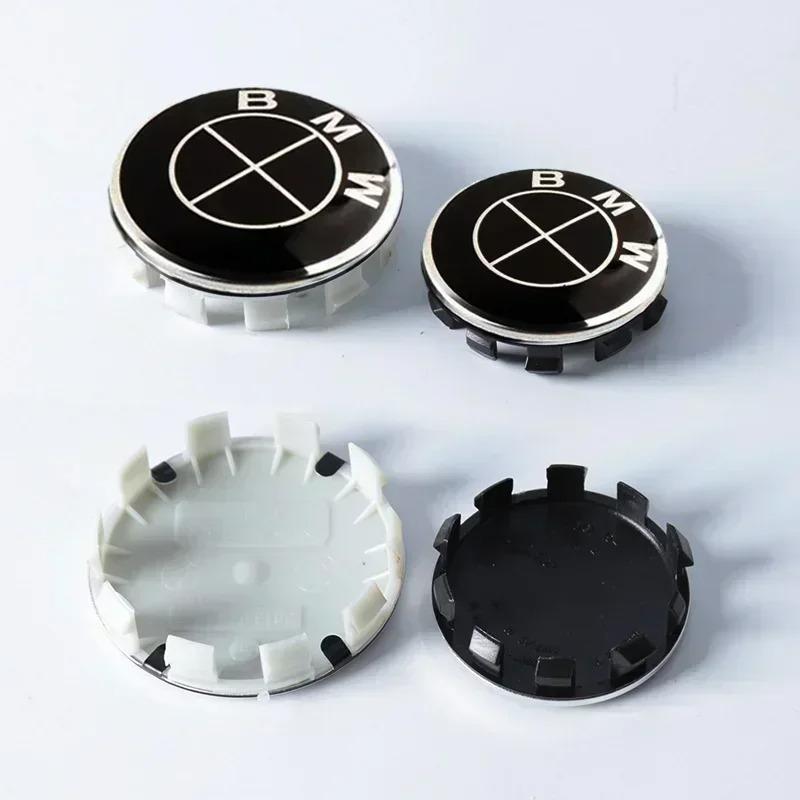 2026 Hot 4pcs 56mm 68mm Car Wheel Center Hub Caps ABS Tire Cover Sticker For BMW M Emblem E46 E36 E34 F10 E90 F30 E60 F30 E53 E30 E92 E87