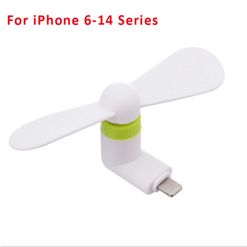 Portable 3 IN 1 Mini Fan USB Mobile Phone Cooler Fan For iPhone Samsung Xiaomi Micro/Type-C/IOS Universal Cooling Accessories 5