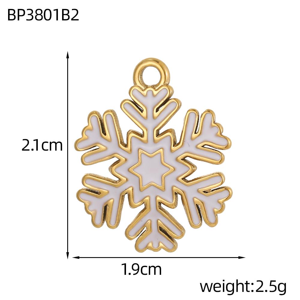 CARLIDANA Enamel Christmas Trees Santa Claus Snowman Charms DIY for Earrings Bracelets Pendants Making DIY Jewelry Accessories