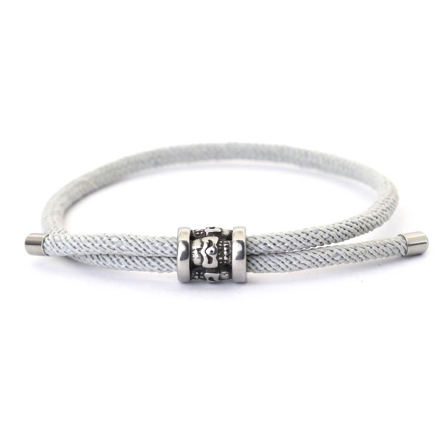 Simple Fashion Stainless Steel Adjustable Hand Rope Silver Color Jewelry Men and Women Hand Jewelry Gift Party Jewelry