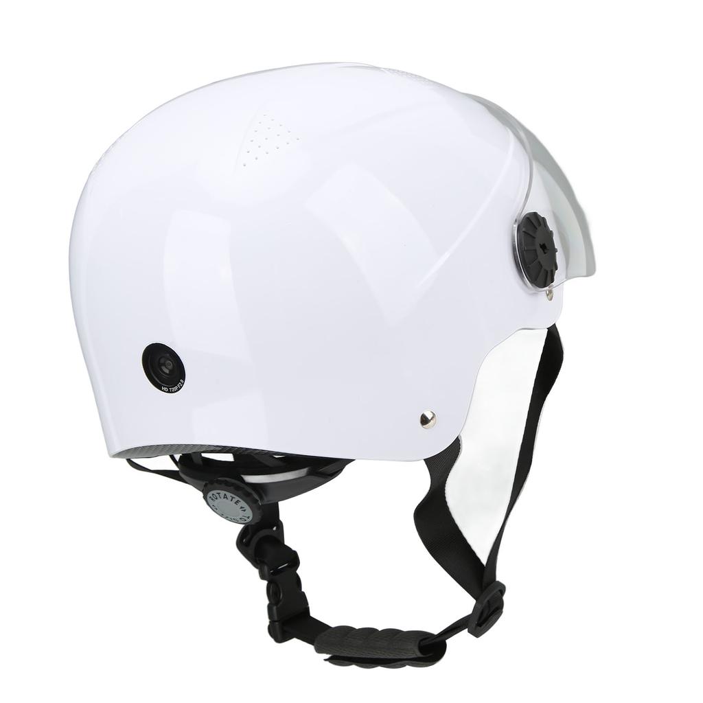 Smart Bike Bicycle Helmet with Wifi Bluetooth HD 1080P Front Camera 720P Rear Camera AI Voice