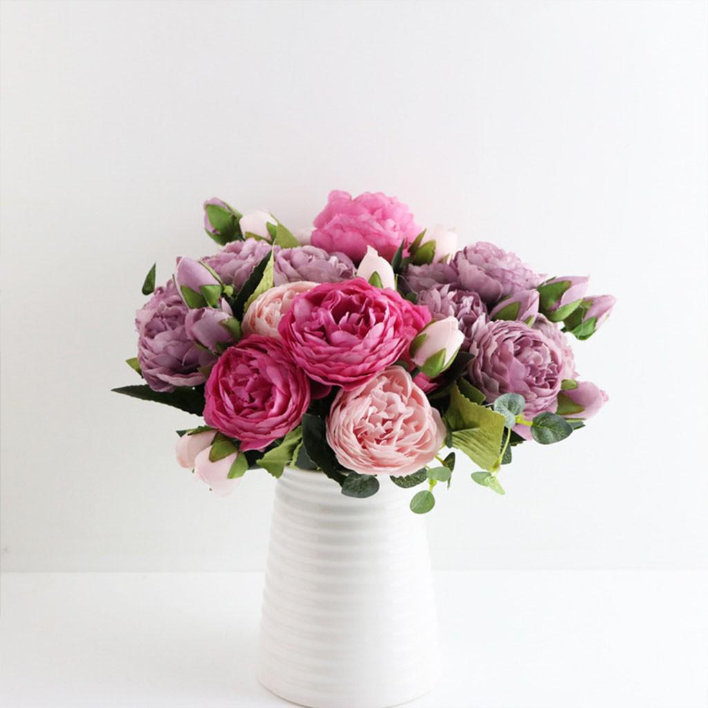 Korean Style Small Bunch Of Roses Artificial Fower Fake Flowers Home Wedding