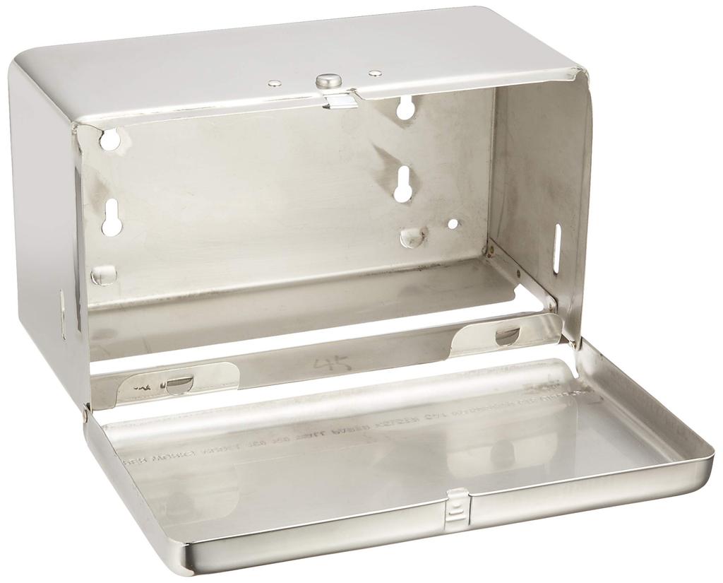 Dulton Tissue Dispenser, Stainless Steel Paper Holder Box, Height 145mm, Width 260mm, Depth 125mm, 100-160NSS