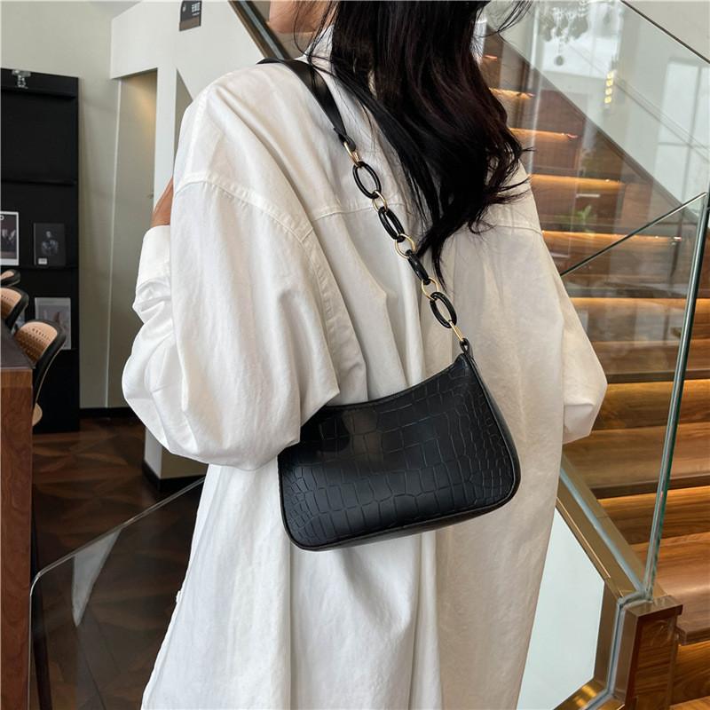 Stylish Minimalist Small Crossbody Bag For Women In Black And White Perfect For Summer Casual Outfits