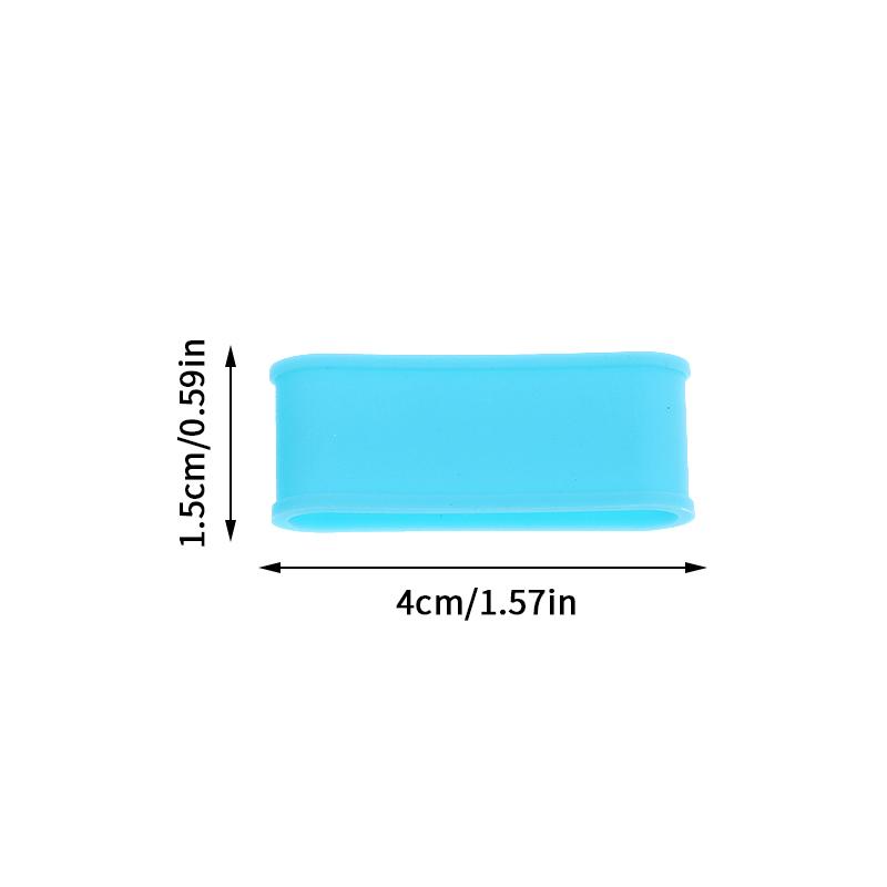 4Pcs Silicone Tennis Racket Grip Ring Handle Closure Rubber Sweat-absorbing Band Elastic Fixed Stretchable Tennis Accessories