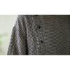 DIMANAF 2026 Plus Size Summer Women Blouse Shirts Tunic Oversize Loose Casual Lady Tops Vintage Lady Plaid Black