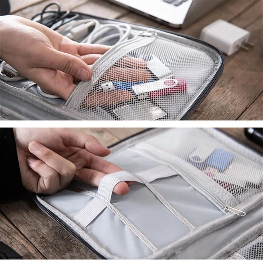 Digital Storage Bag USB Data Cable Organizer Portable Waterproof For Electronic Devices Earphone Line Charger Plug Travel