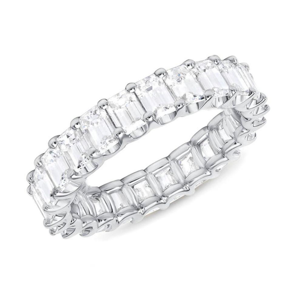Bagues de Couple en Acier Inoxydable Couleur Or avec Cristal pour Femmes Hommes Exquises Brillantes Bijoux de Doigt Mariage Mariée Cadeau Sans Décoloration