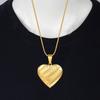 Romantic Photo Frame Heart Locket Pendant Female Gold Color Stainless Steel Snake Bone Chain Necklace For Women Jewelry Gift