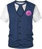 Tricou amuzant cu model de costum fals, rochie și cravată, modă de vară, tricou cu mânecă scurtă pentru bărbați și femei, steag american, cămăși trendy Haruru