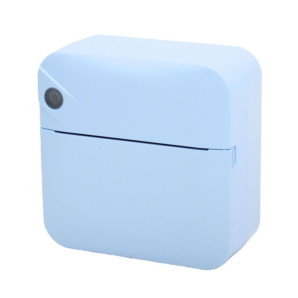 Mini Thermal Printer Bluetooth Inkless Portable Printer Pocket Label Maker with APP for DIY Photos Study Notes Blue