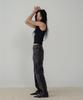 ZIZEMUSEUM Leopard Wide Pants (Wine)