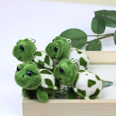 Niedliche Cartoon-Mini-Schildkröte-Puppe Schlüsselanhänger Anhänger Mädchen Frau Tasche Puppe Plüschtier Schlüsselanhänger Schmuck kleines Geschenk Meerestier Charm