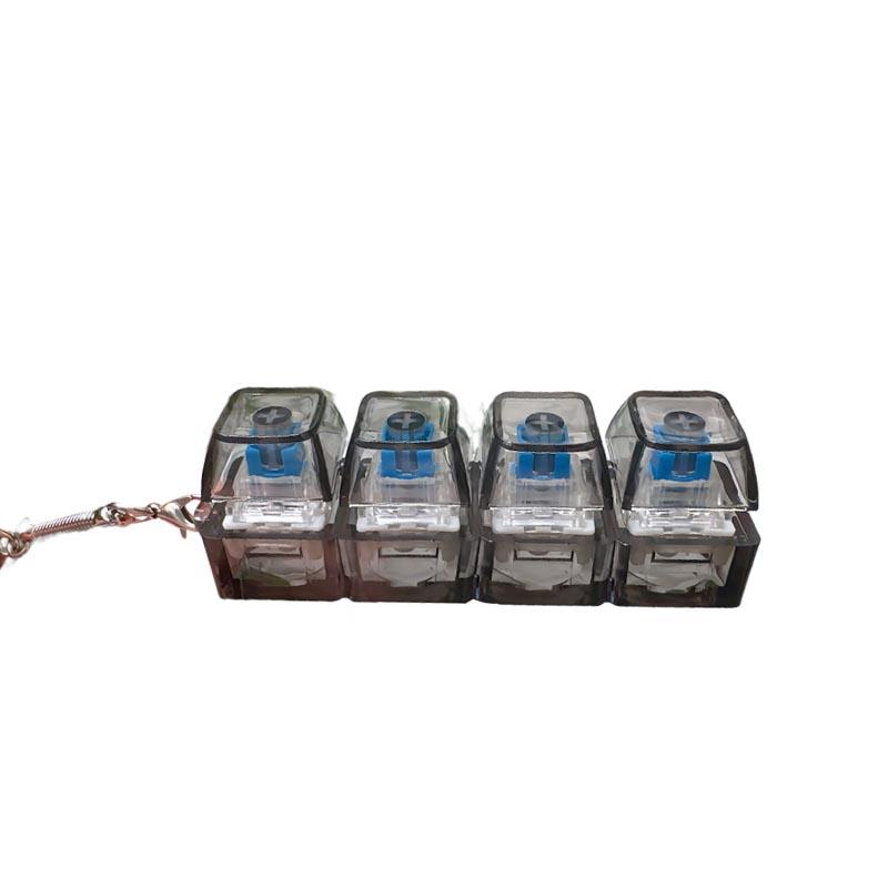 

Светодиодный брелок для ключей в виде клавиатуры, фиджет-игрушки, кристальный кликер, сенсорная игрушка для снятия стресса, брелок для ключей в виде клавиатуры, фиджет-гаджет для взрослых и детей чёрный