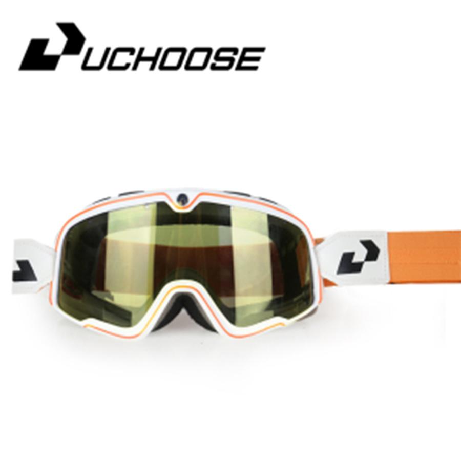 Occhiali da Moto Retrò Occhiali da Sci Occhiali da Sole Occhiali ATV Cinturino Antiscivolo AntiUV Cafe Racer Chopper Ciclismo Corsa Spedizione Gratuita