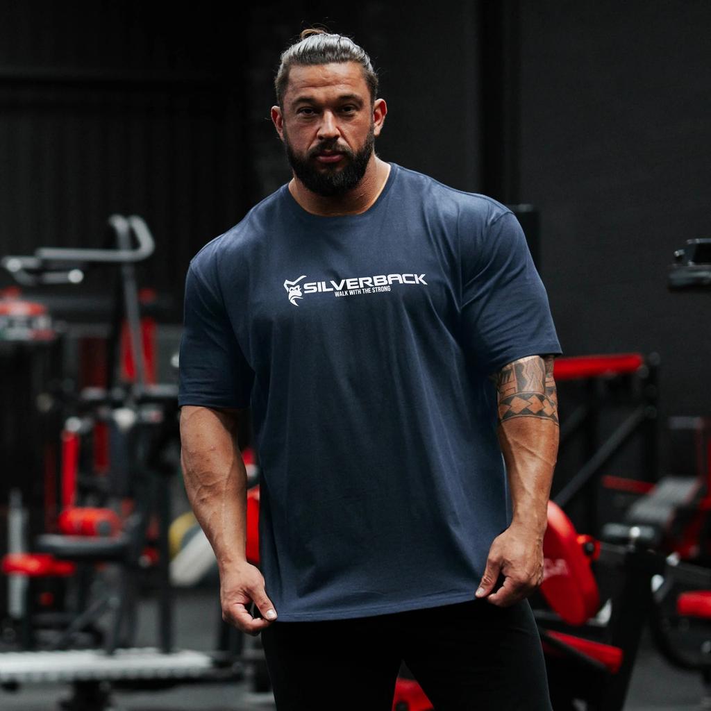 Tricou de antrenament Silverback Fitness Gym Casual pentru bărbați și femei Brand de lux Top 2026 Nou Trend Logo Artistic Doodle