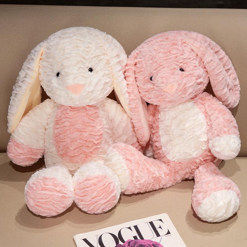 Weiche Welpenhund Hasenpuppe Plüschtier Frosch Dinosaurierpuppe Kindliche Begleitung Beruhigende Stoffpuppe