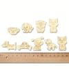 50PCS Natural Wood Chip Mix Animal Wood Slices For Home Decoration Children Drawing  DIY Handmade Creative Crafts Wooden Chips