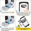 1pc Ultra-Secure Flip Top Key Safe Box,expensive all-metal Key Storage with Combination Access for Home,Emergency