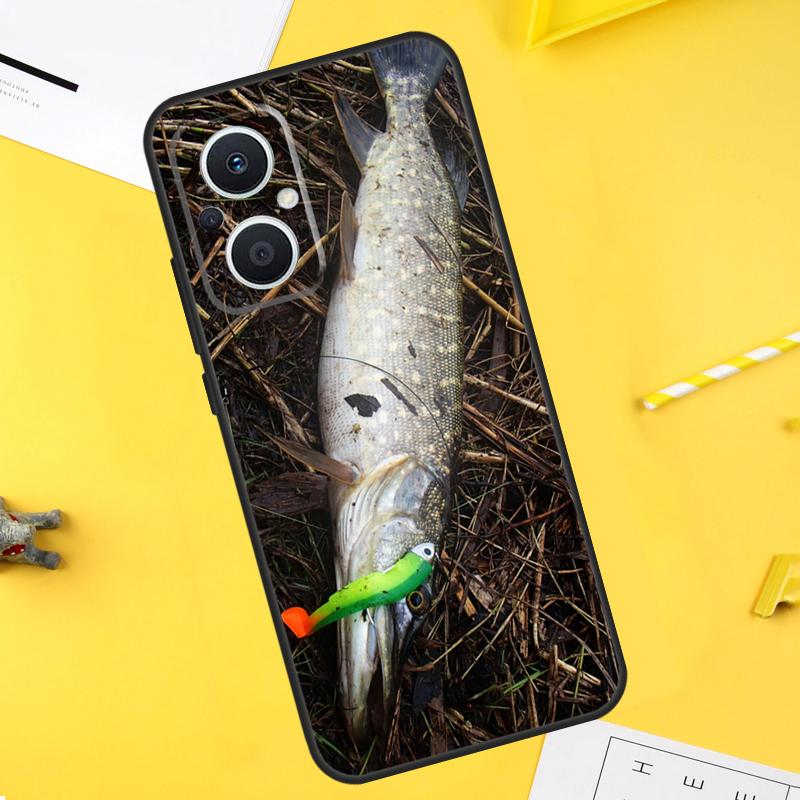 Pike Fish Fishing Bait For OPPO Reno 10 11 12 13 14 Pro 7 8 Lite 8T 11F 12F 13F 14F OPPO Find X8 X5 X6 X9 Pro Case